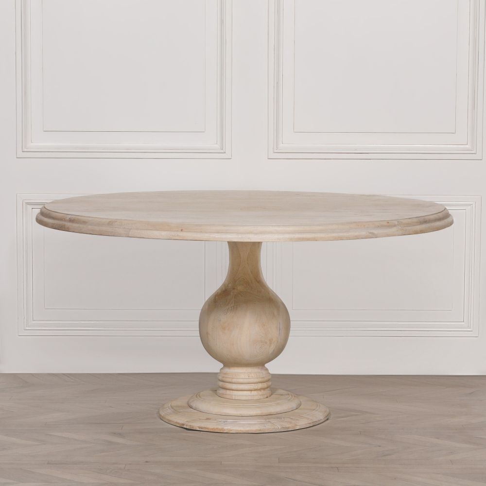 Product photograph of Linda Wooden 6 Seater Round Dining Table - 152cm from Choice Furniture Superstore.